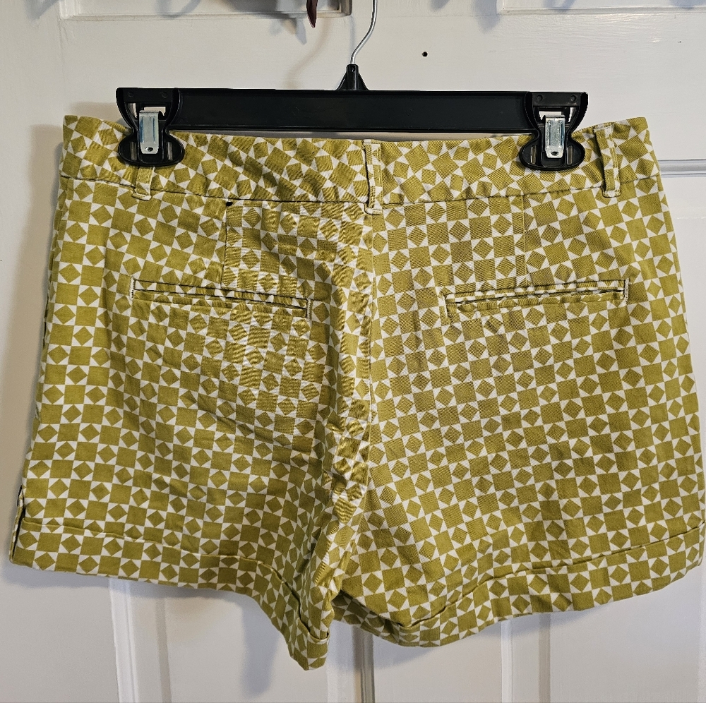 Banana Republic Size 6 Cotton Patterned Women's Shorts - Picture 2 of 6